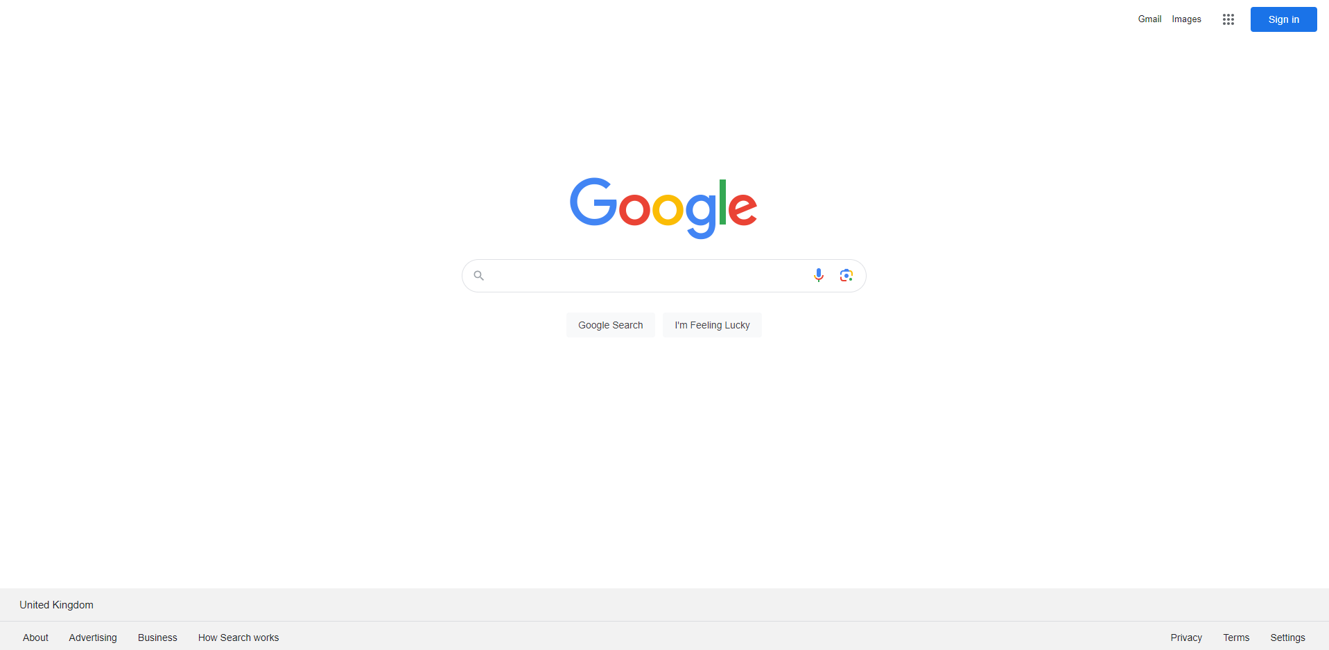 google home page